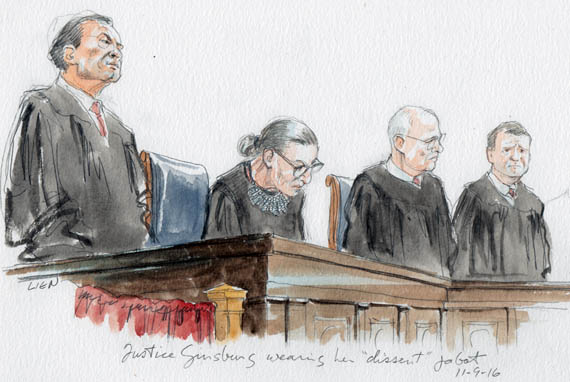 Justice Ginsburg sporting 