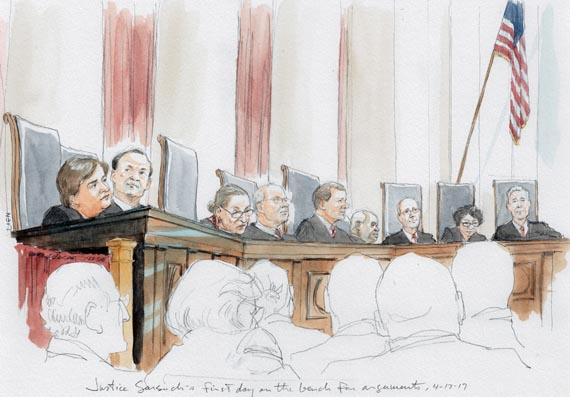 SCOTUS Bench w Justice Gorsuch