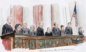 Justice Ginsburg back on the bench
