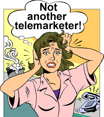 Telemarketer cartoon