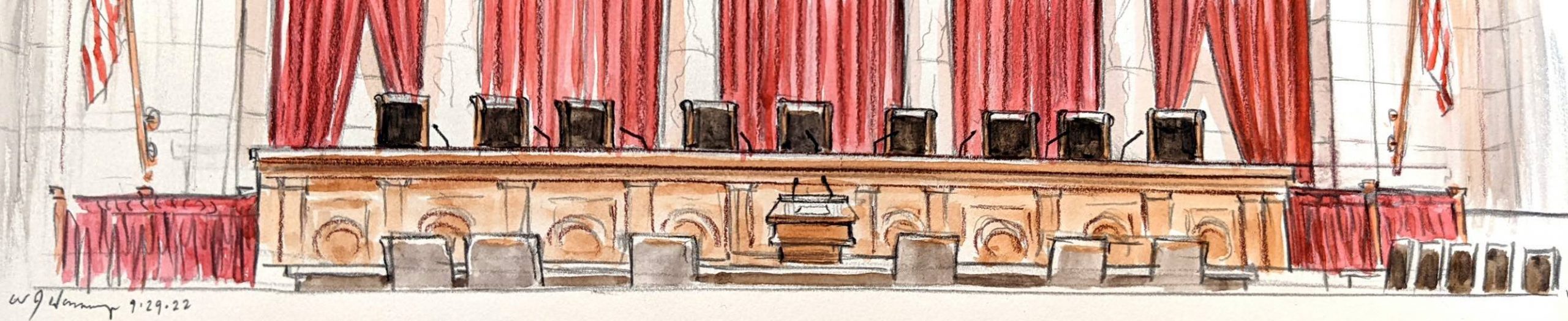 hennessy banner empty bench