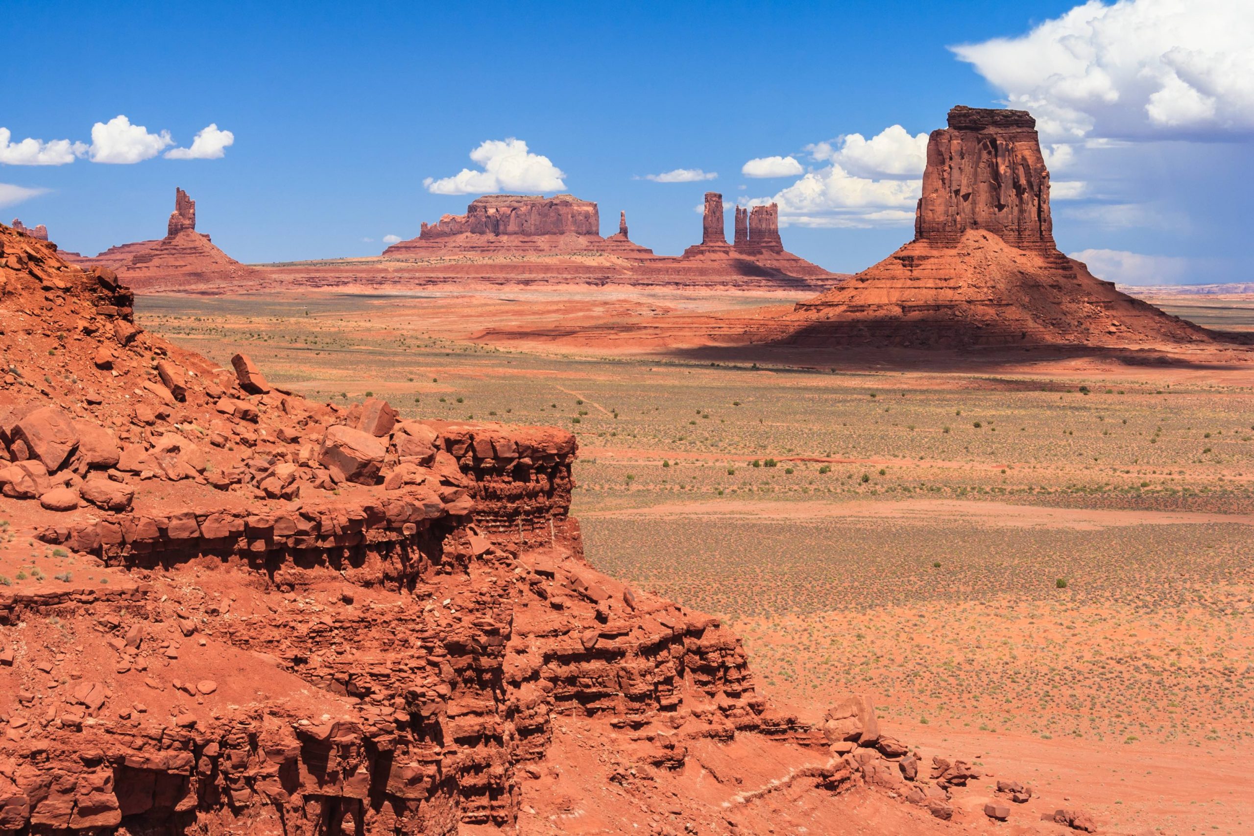 View,Of,Monument,Valley,In,Navajo,Nation,Reservation,Between,Utah