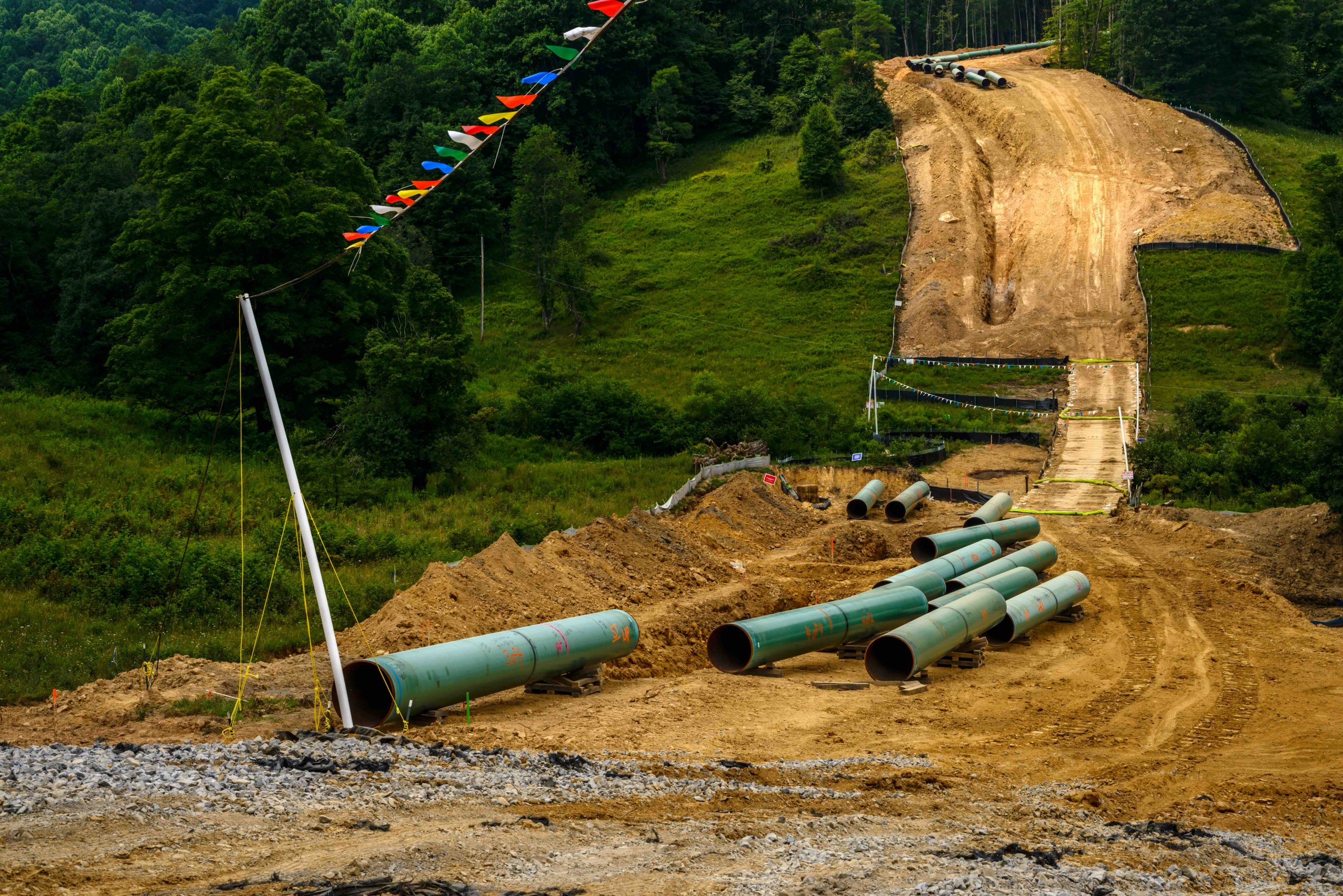 Construction,Of,The,Mountain,Valley,Pipeline,,An,Interstate,Natural,Gas