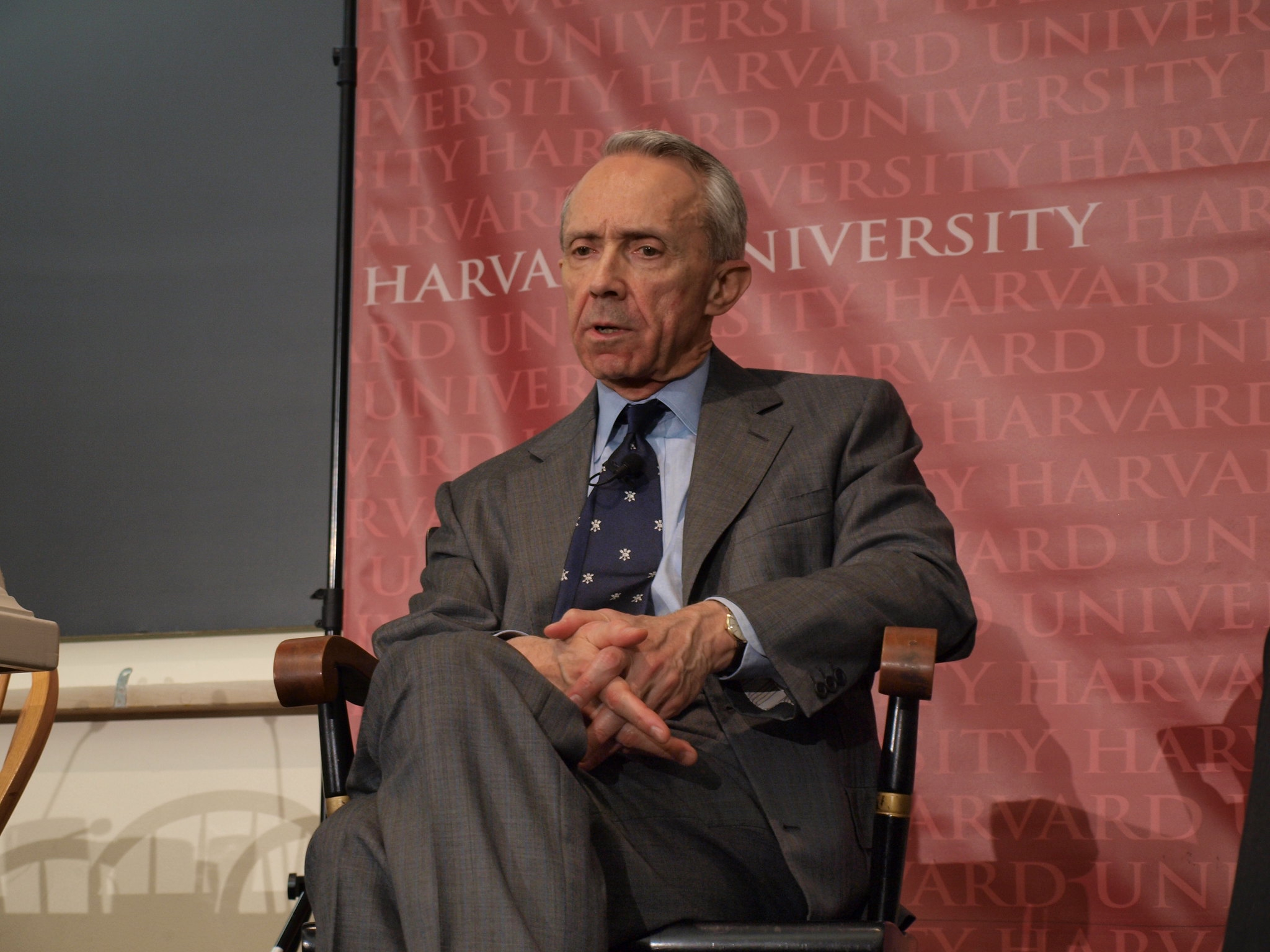 David Souter at an event at Harvard Law School shortly after he retired.