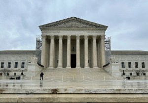 Rain on the Supreme Court steps