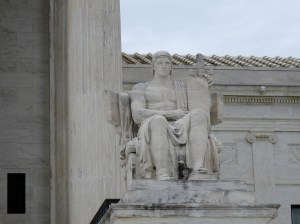 Statue outside the Supreme Court