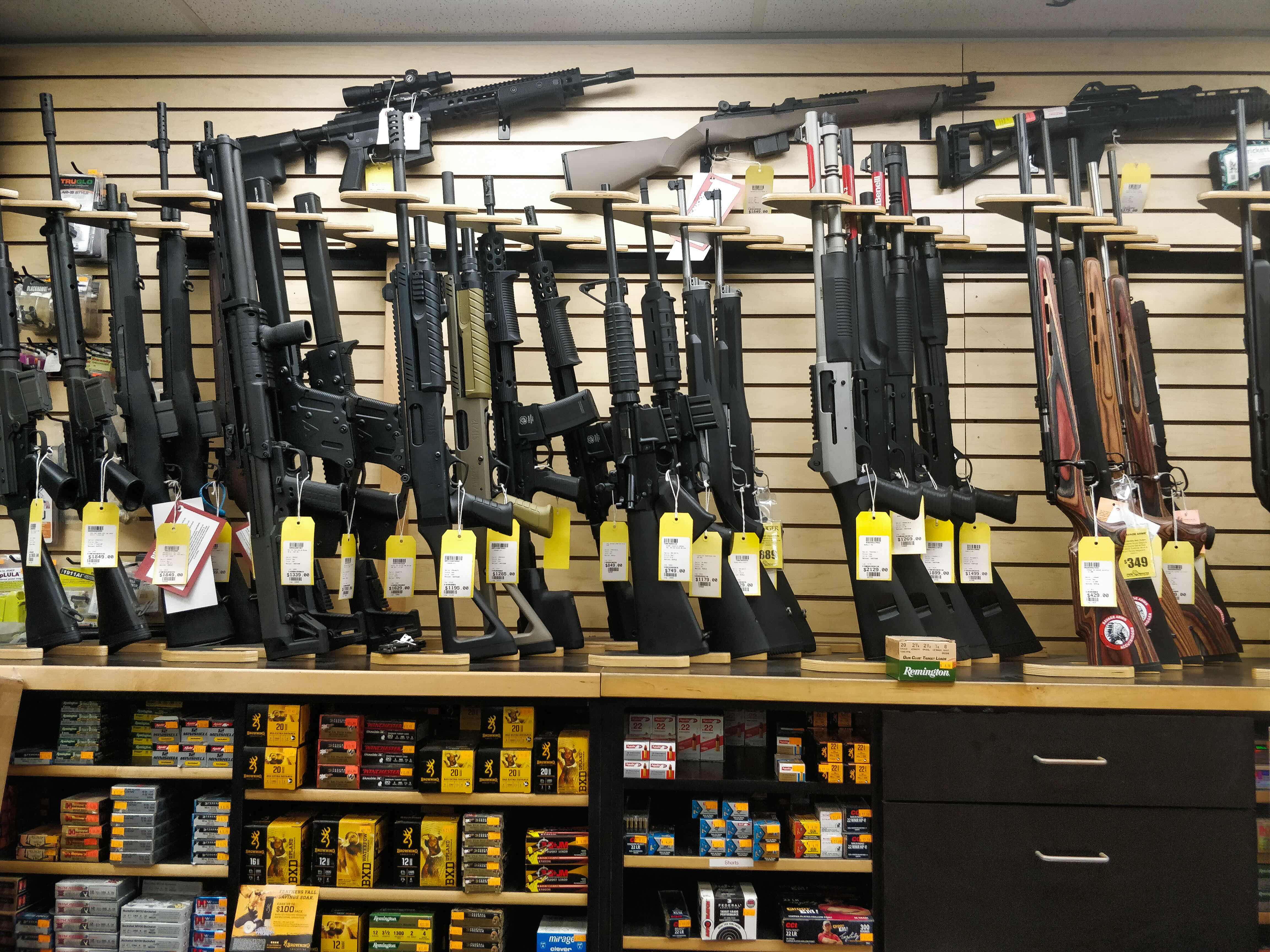 Guns and ammo for sale.