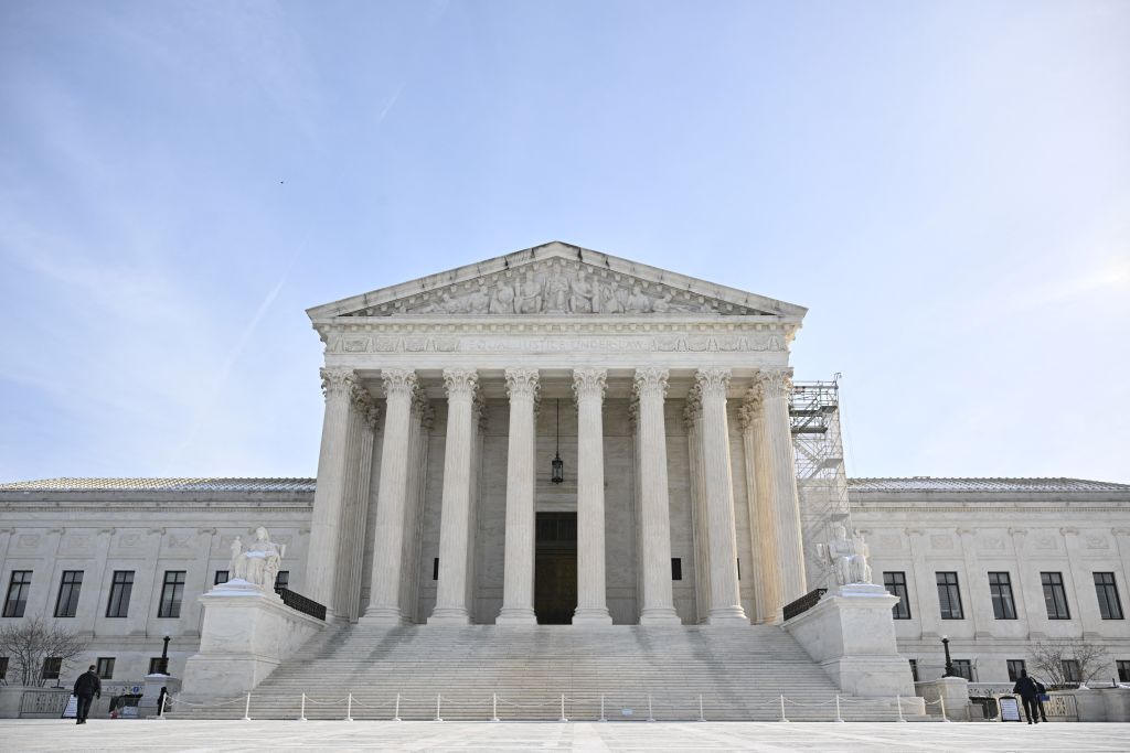 The US Supreme Court is seen in Washington, DC, on January 10, 2025.