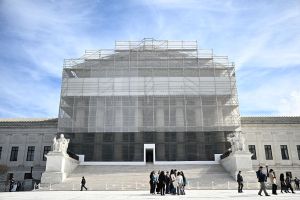 The US Supreme Court is seen in Washington, DC on November 4, 2025.